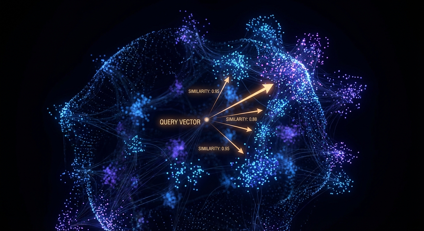 Vector space similarity diagram