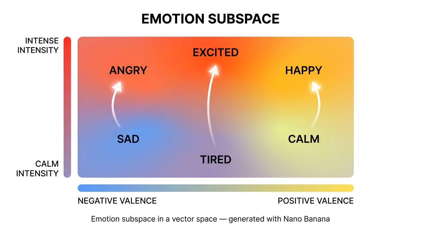 Emotion subspace diagram