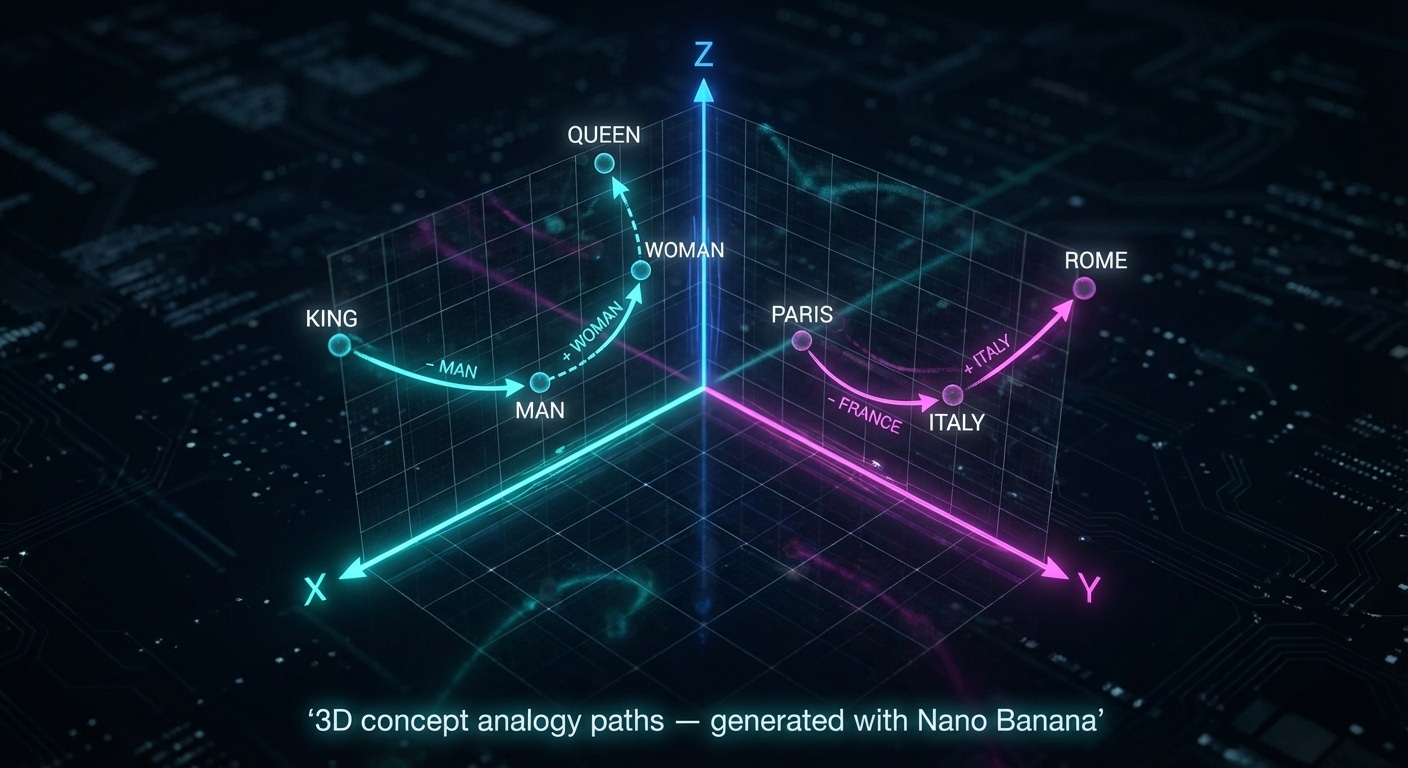 3D concept analogy paths