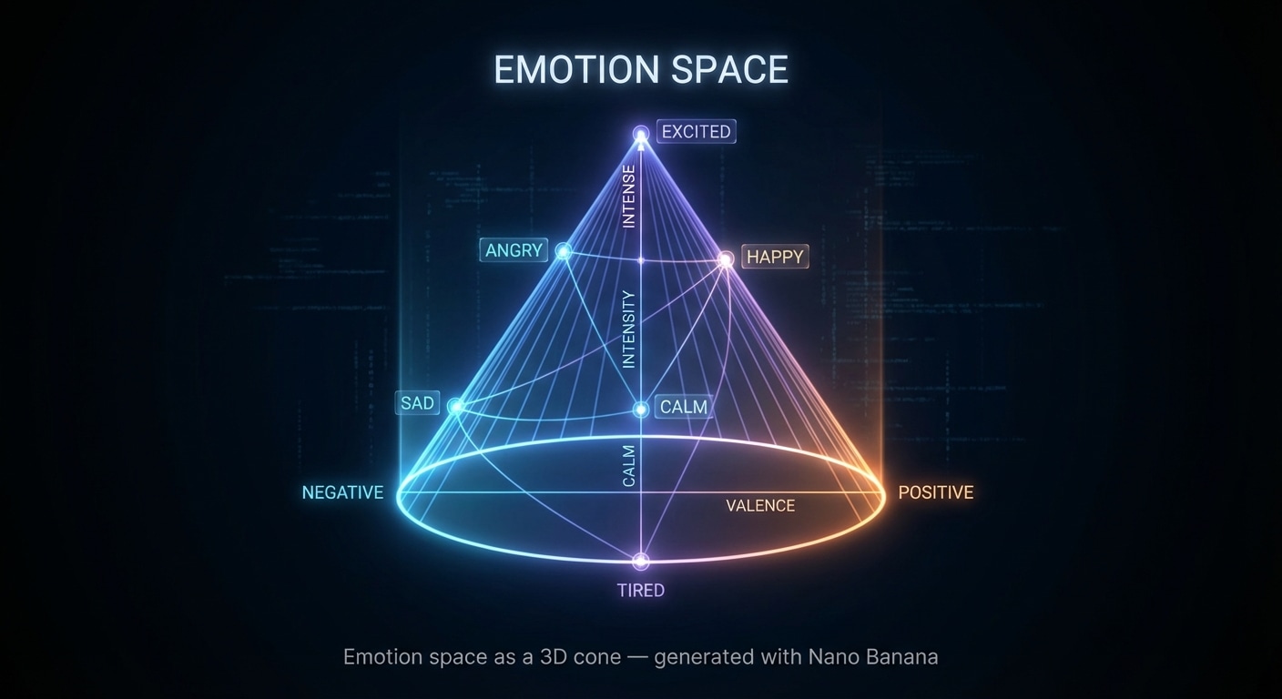 3D emotion cone