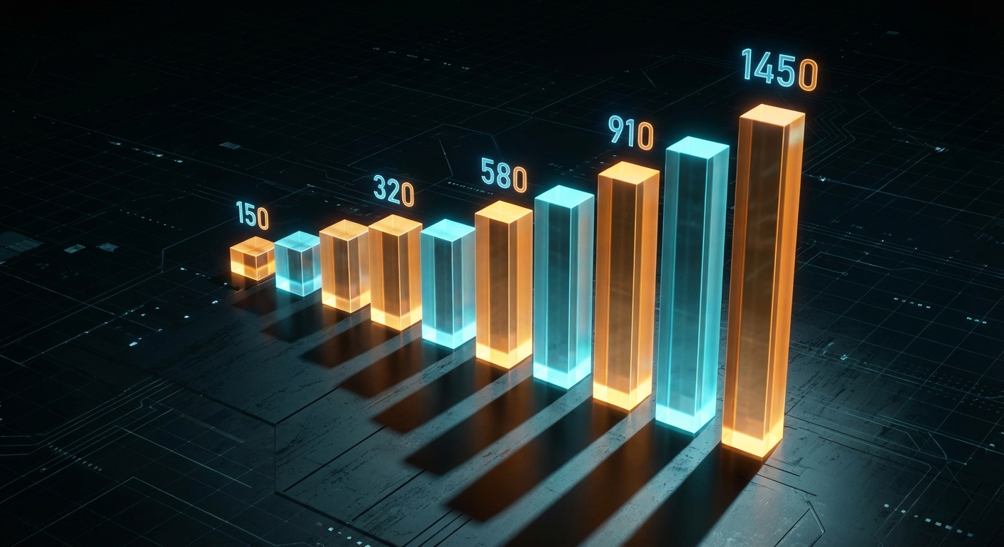 Dark visualisation of hidden costs scaling with AI guardrail evaluations