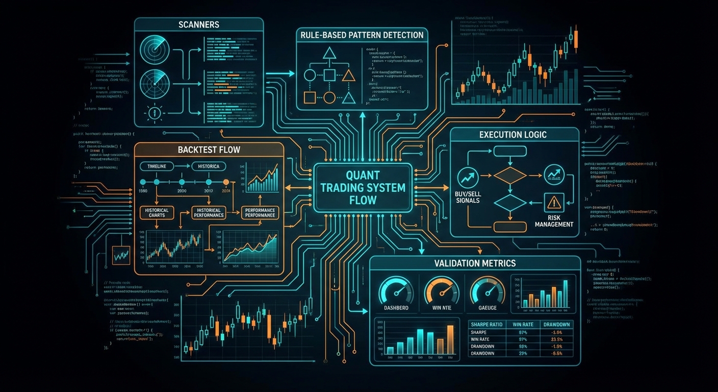 Turning Chart Patterns into Rules: Scanners, Backtests, and Execution Logic