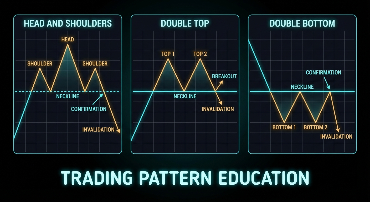 Reversal Chart Patterns: Head and Shoulders, Double Tops, and Double Bottoms