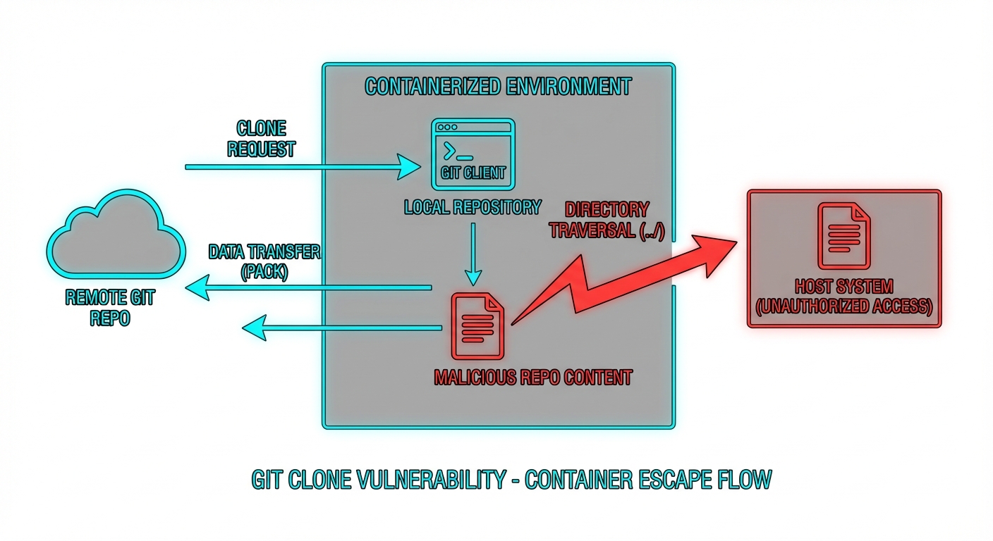 Git node file write vulnerability diagram