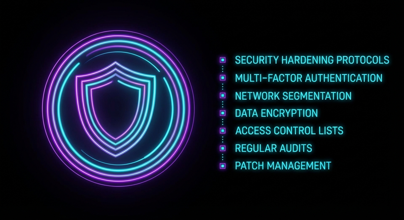 Security hardening checklist diagram