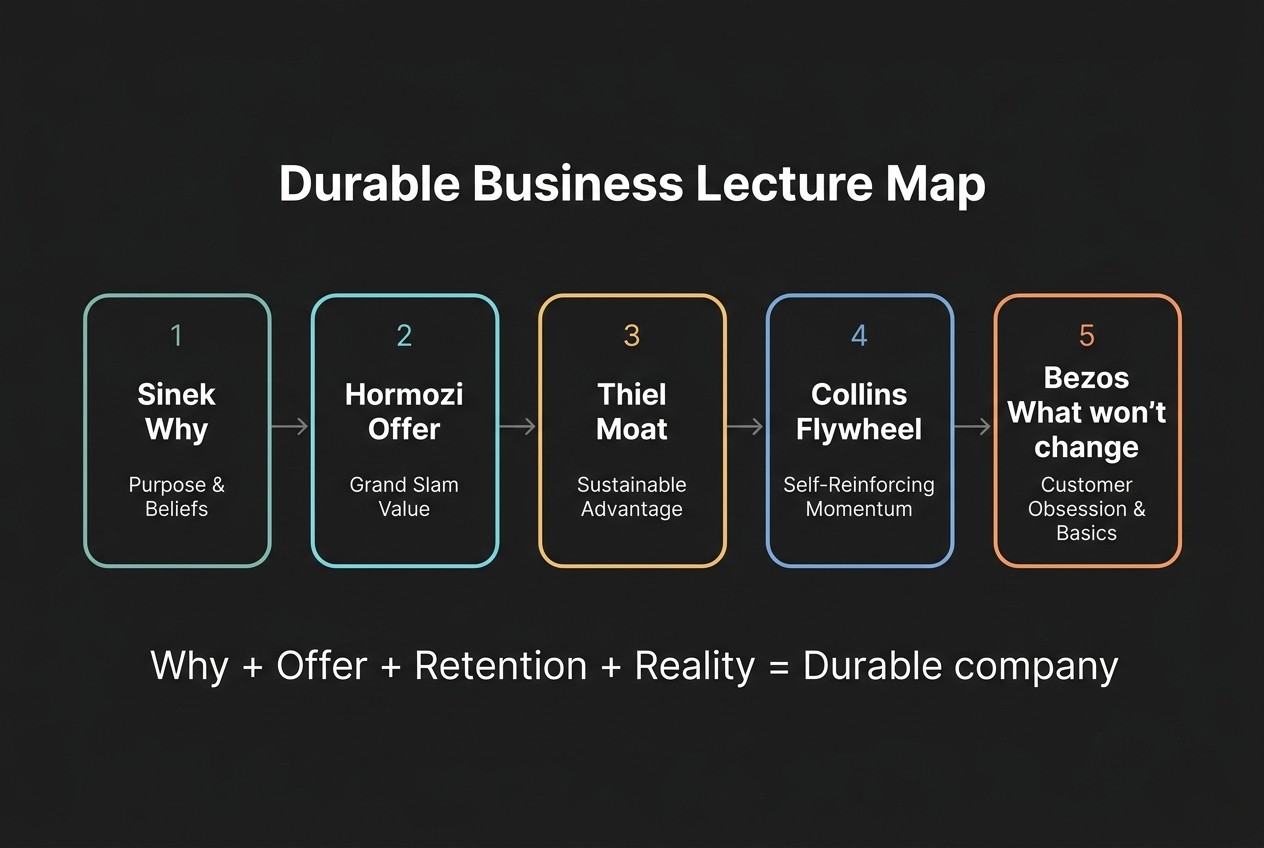 Durable business lecture map